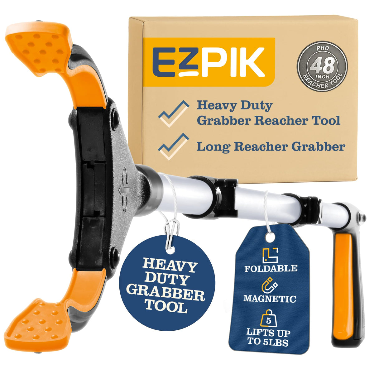EZPIK Pro 26-Inch Foldable Grabber Reacher Tool