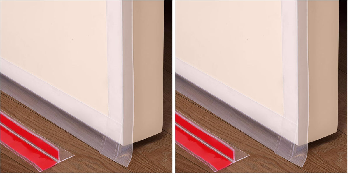Benory 20FT T-Shaped Silicone Door Seal Strip, Brown