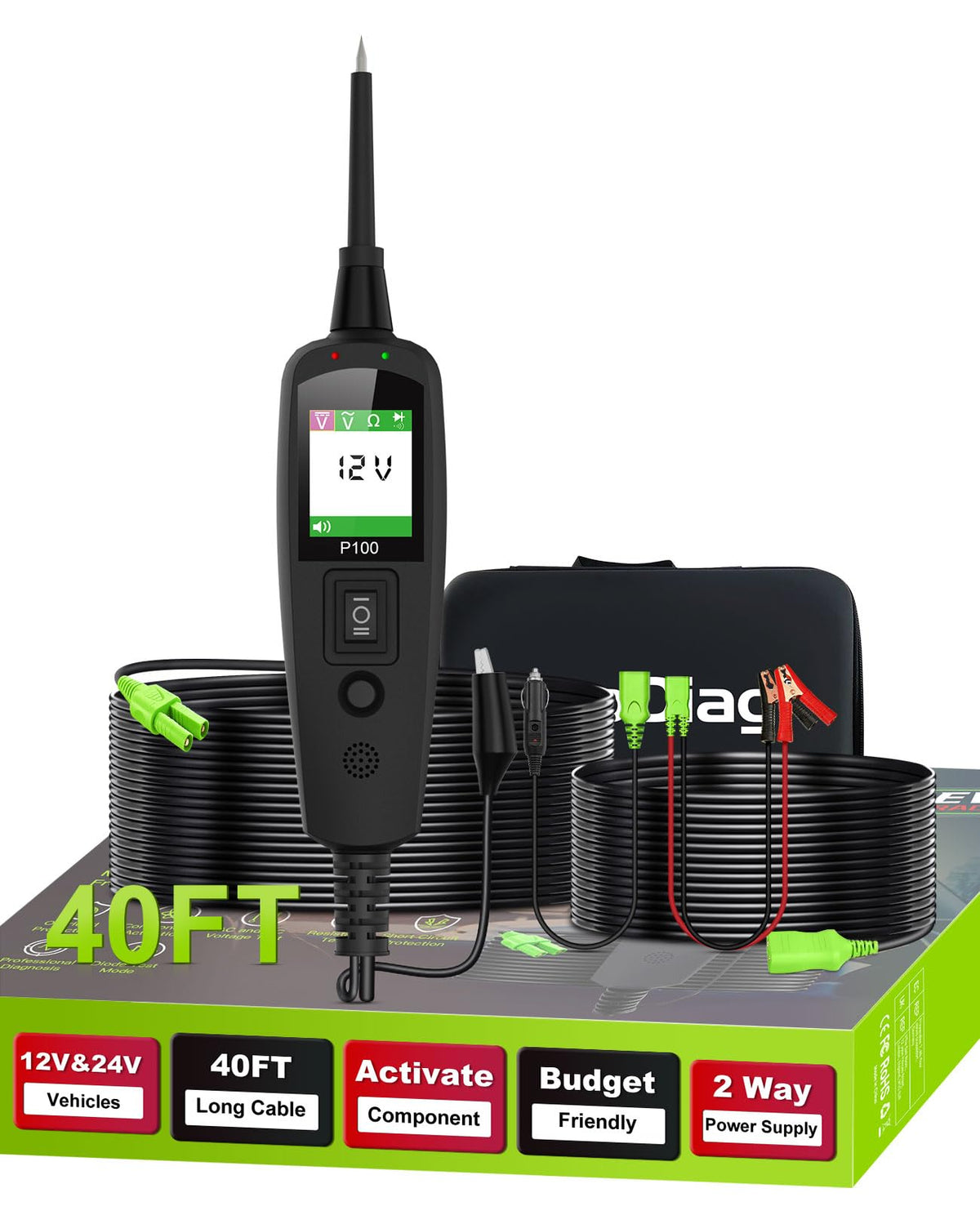 TopDiag Automotive Electrical Circuit Tester for Vehicle Diagnostics