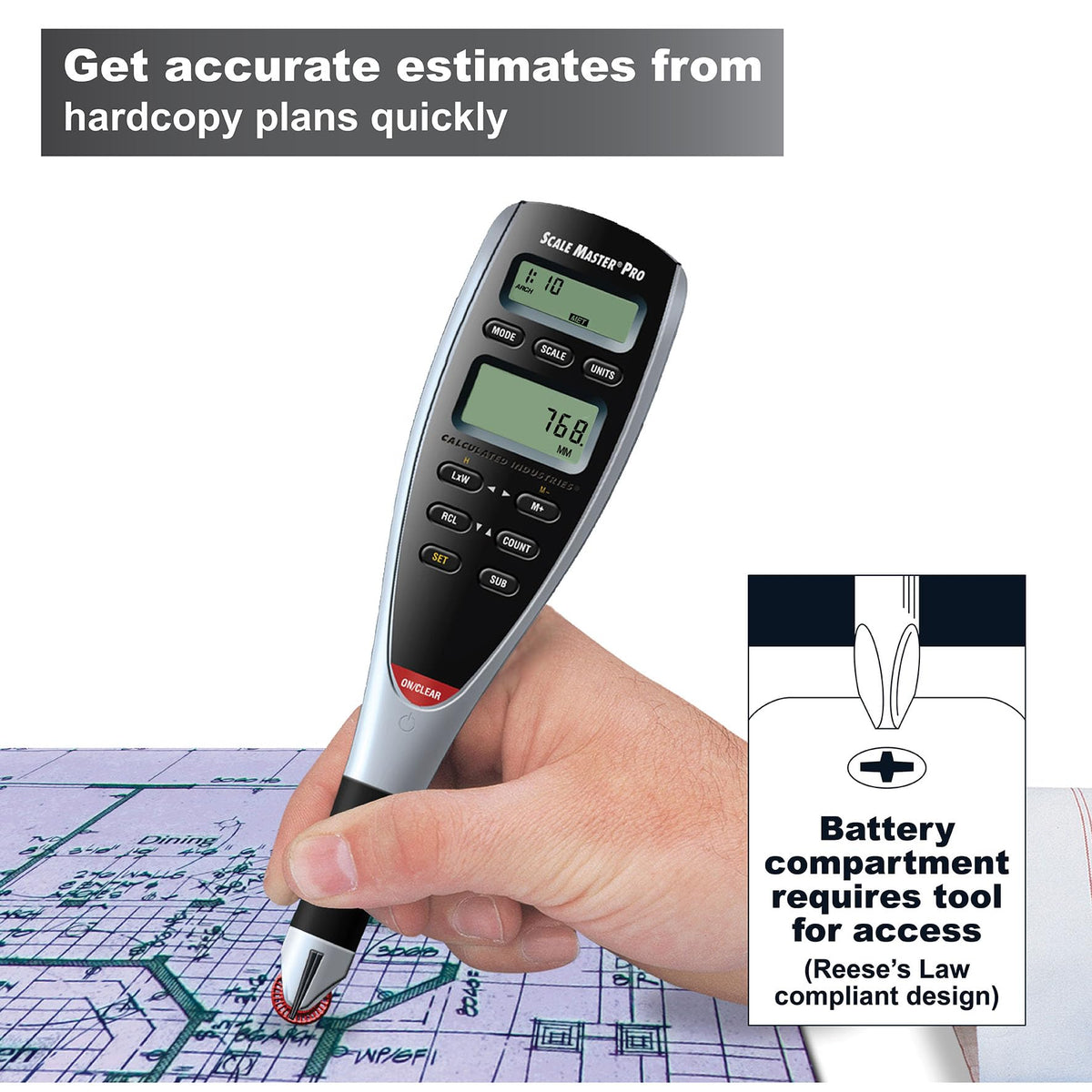 Calculated Industries 6025 Scale Master Pro Digital Plan Measure