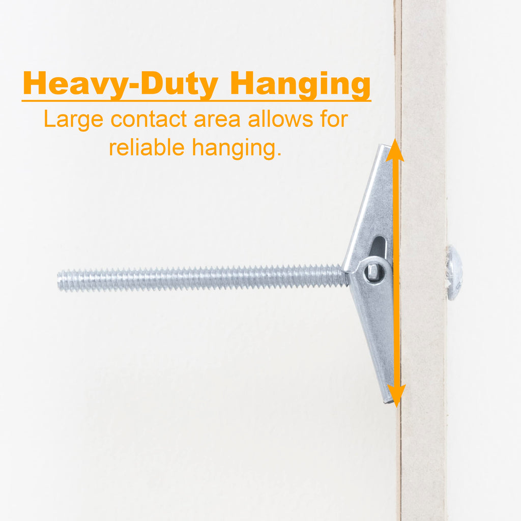 KURUI Heavy-Duty Hollow Wall Anchors for Drywall Mounting