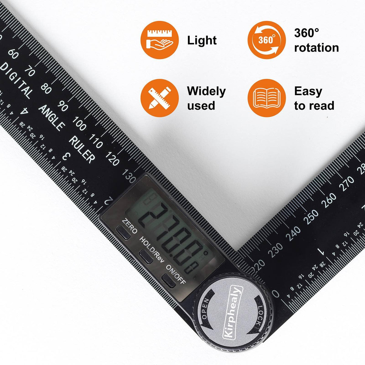 Kirphealy Digital Angle Finder Protractor for Precision Measuring