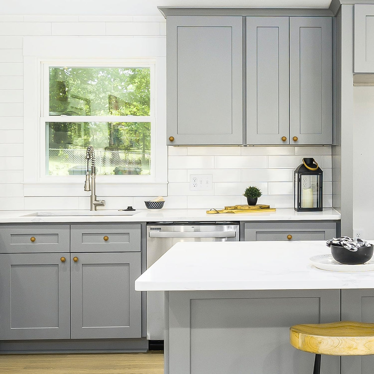 Ravinte Round Zinc Cabinet Knobs for Doors and Drawers