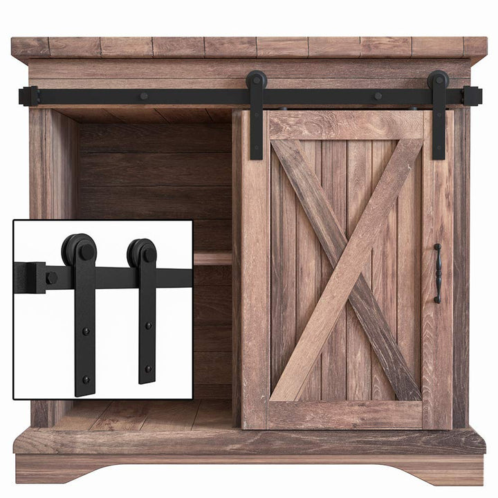 WINSOON Super Mini Sliding Barn Door Hardware Kit
