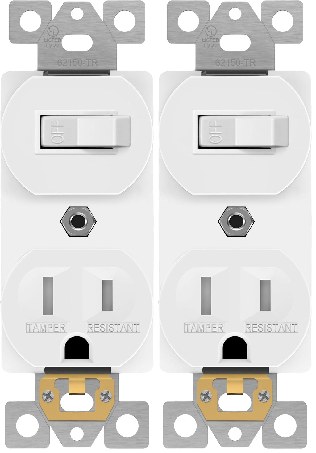 ENERLITES UL-Listed Combination Toggle Light Switch