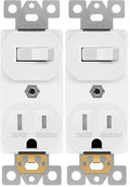 ENERLITES UL-Listed Combination Toggle Light Switch