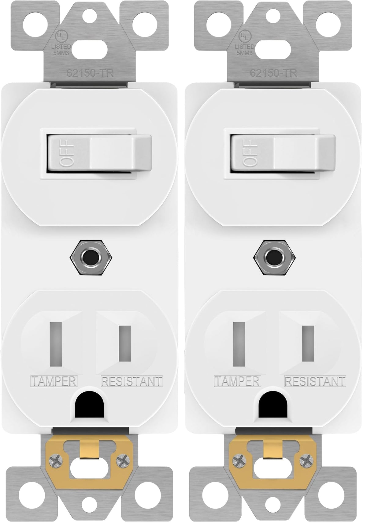 ENERLITES UL-Listed Combination Toggle Light Switch