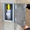 Tileable Waterproof Plumbing Wall Access Panel for Showers