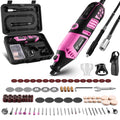 DEKOPRO Corded Rotary Tool Kit with Flex Shaft, 129 Pieces