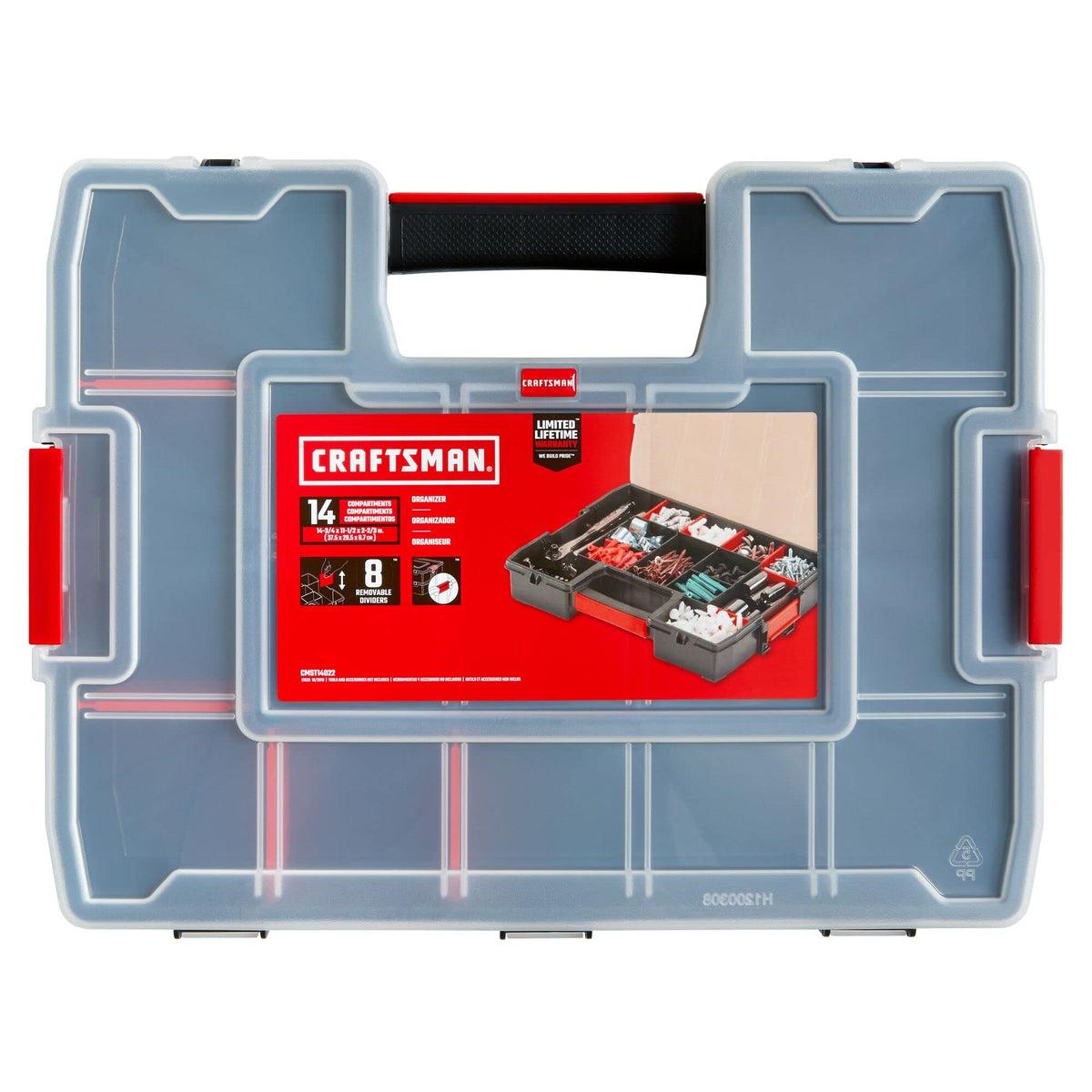 CRAFTSMAN 2-Pack 14-Compartment Latching Tool Organizers