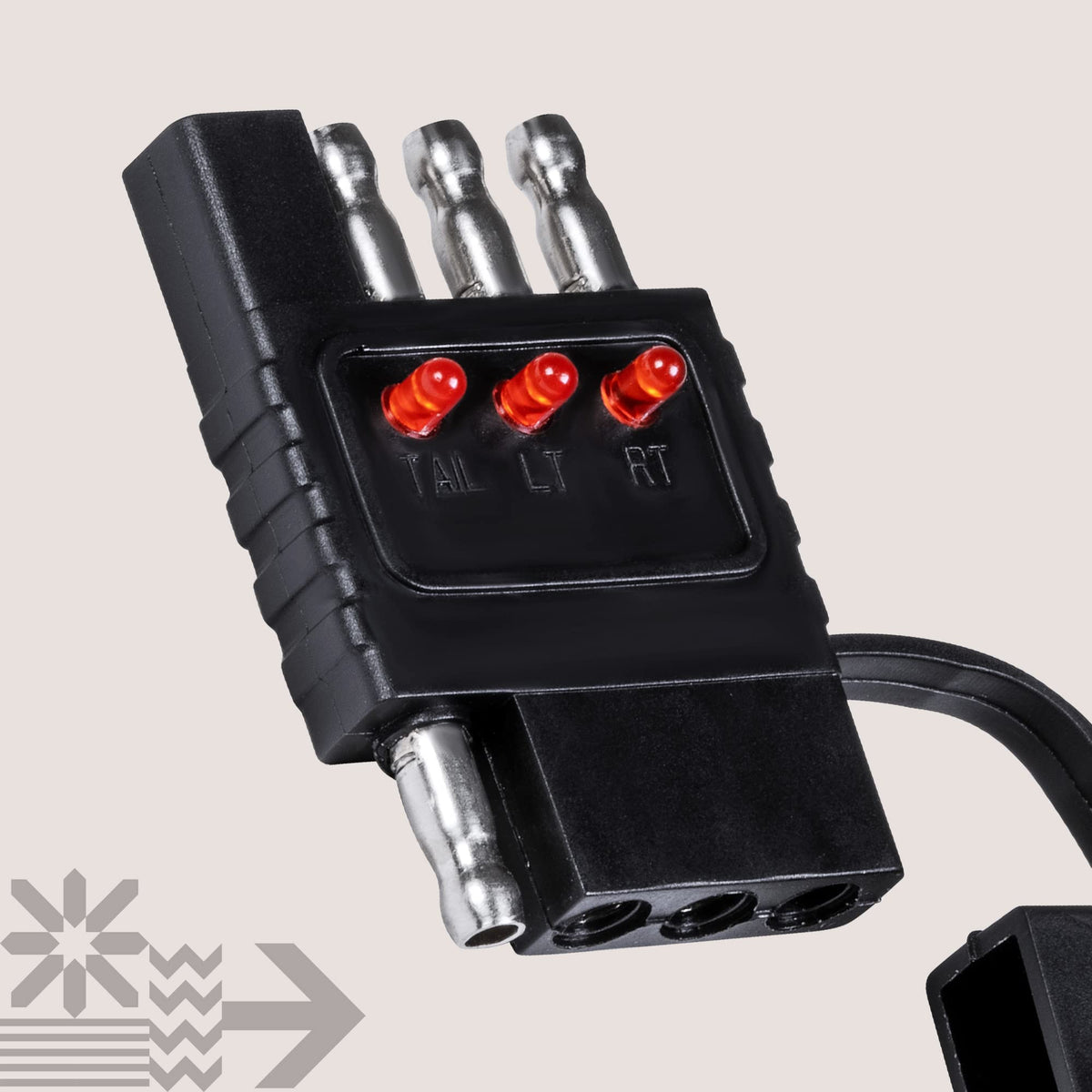 True MODS 4-Pin Flat Trailer Light Wiring Circuit Tester