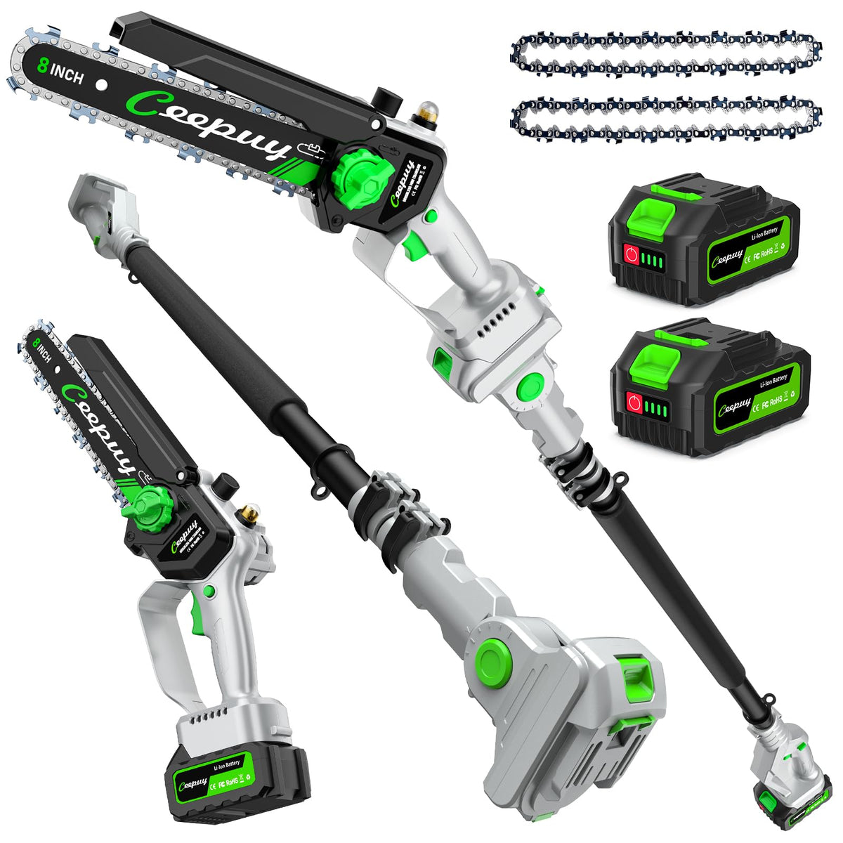 CEEPUY Cordless Mini Chainsaw with Automatic Oiler