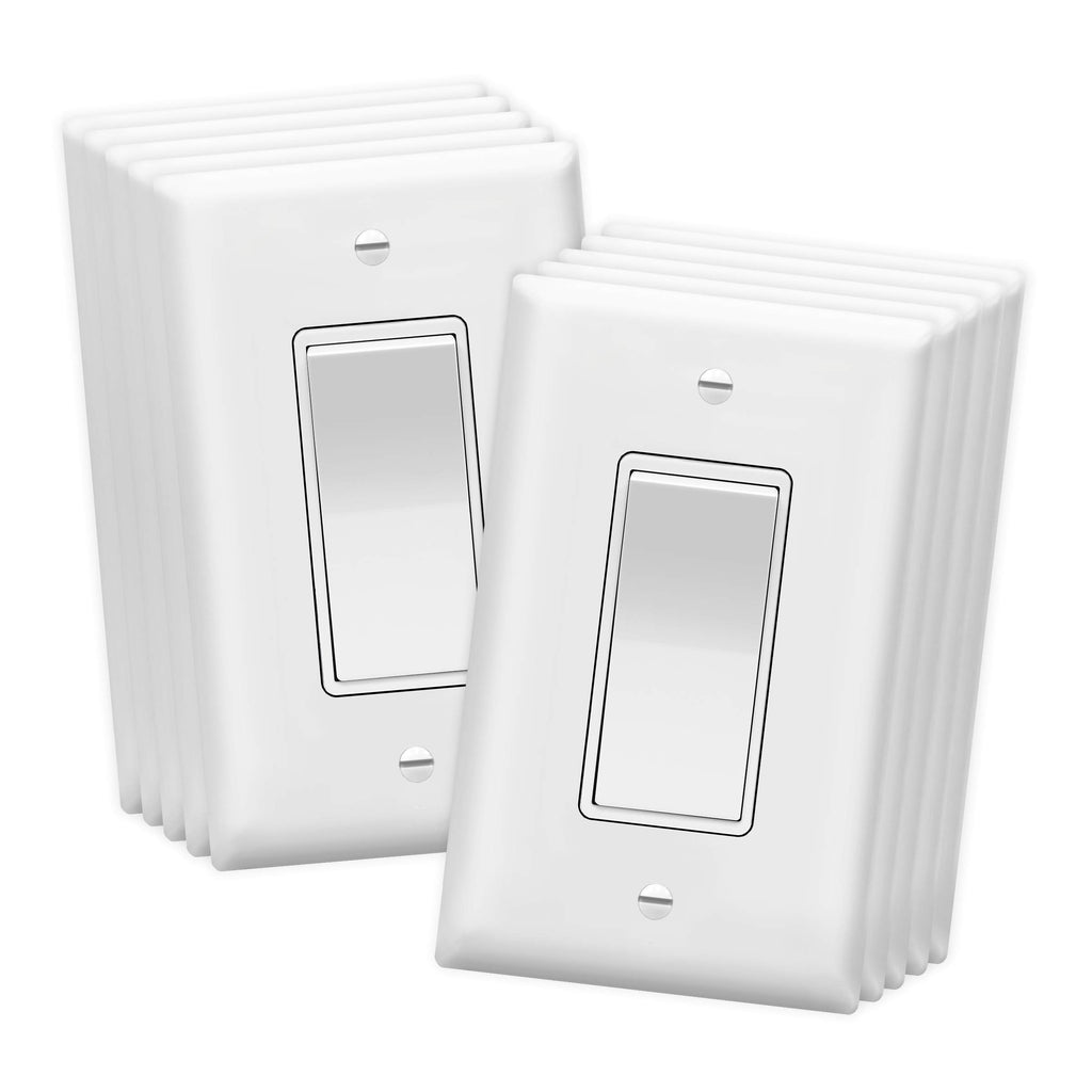 ENERLITES 15A Single-Pole Decorator Paddle Rocker Switch