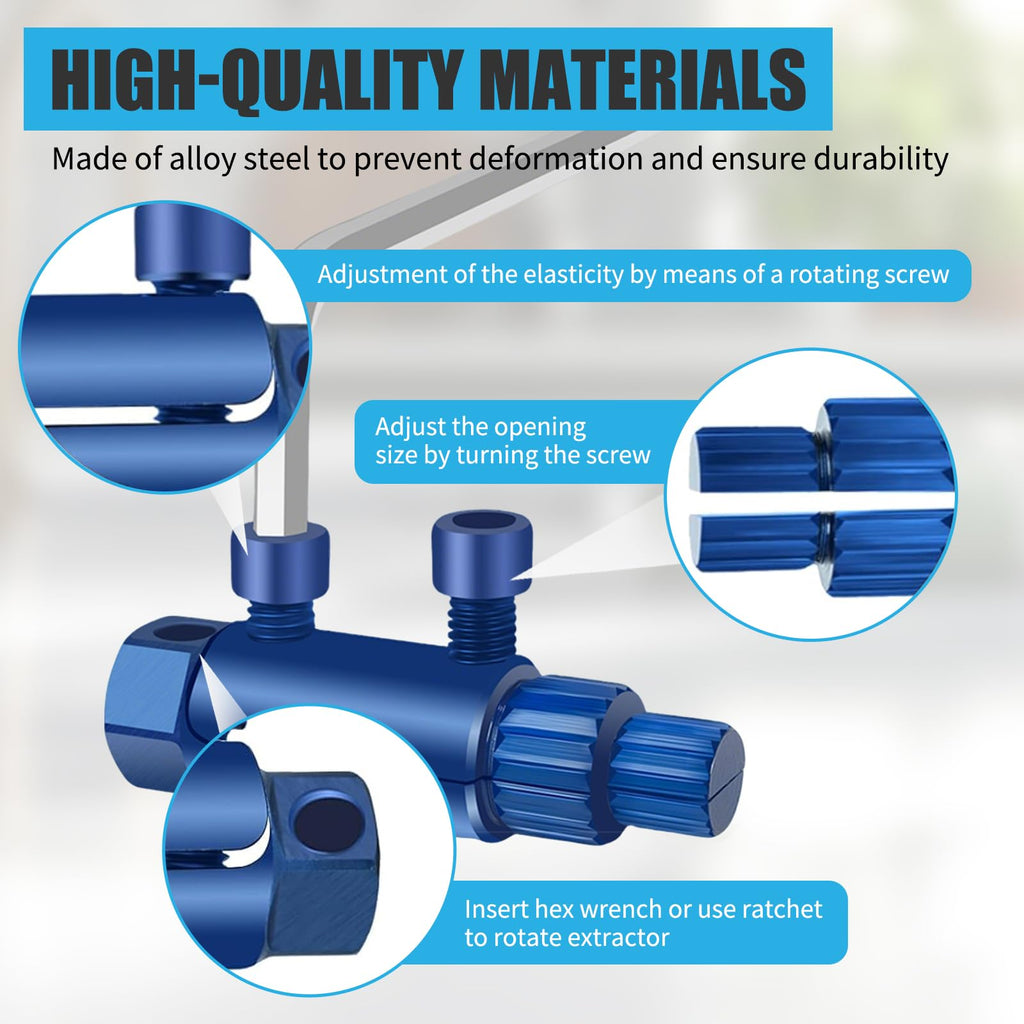 Heavy-Duty Pipe Thread Extractor Tool, 1/2, 3/4 & 1 Inch