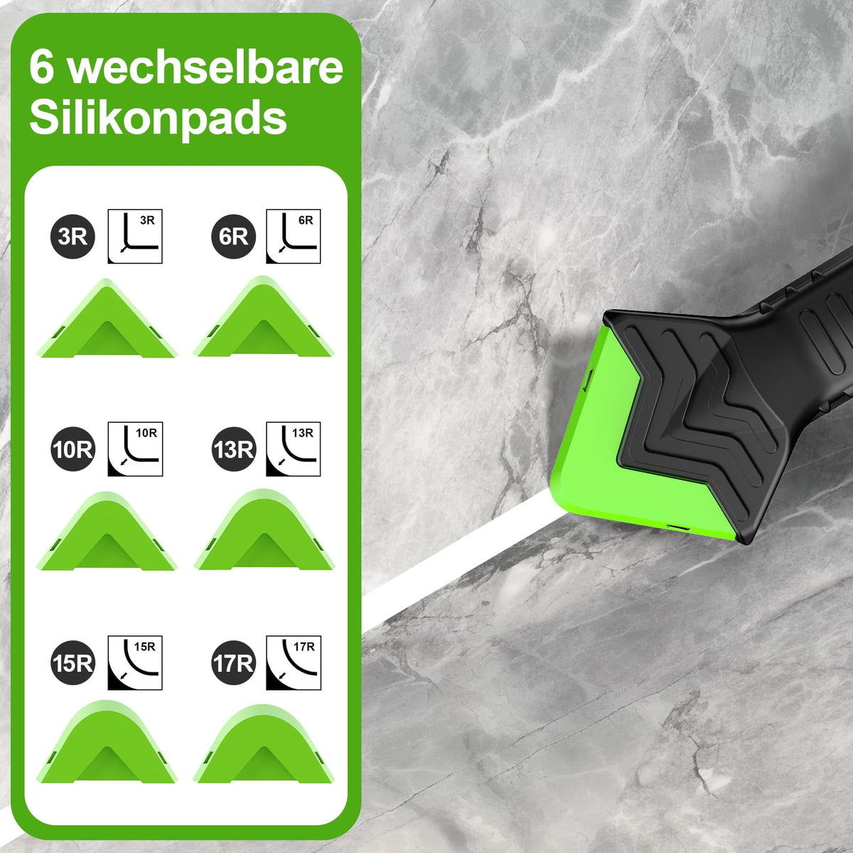 10oz White Waterproof Silicone Caulk with 5-in-1 Tool
