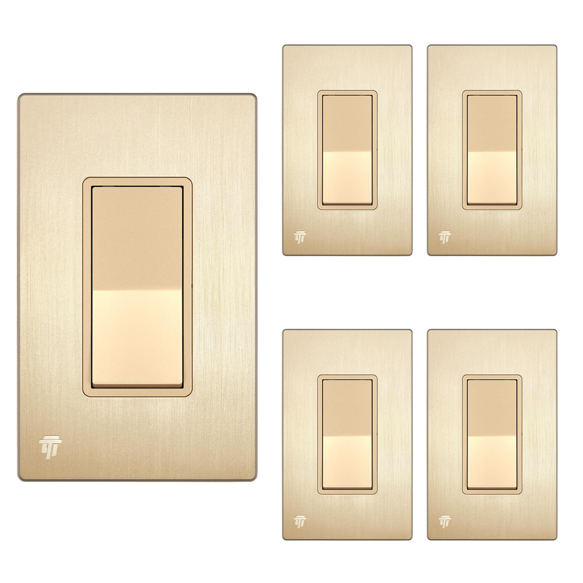ENERLITES 15A Single-Pole Decorator Paddle Rocker Switch