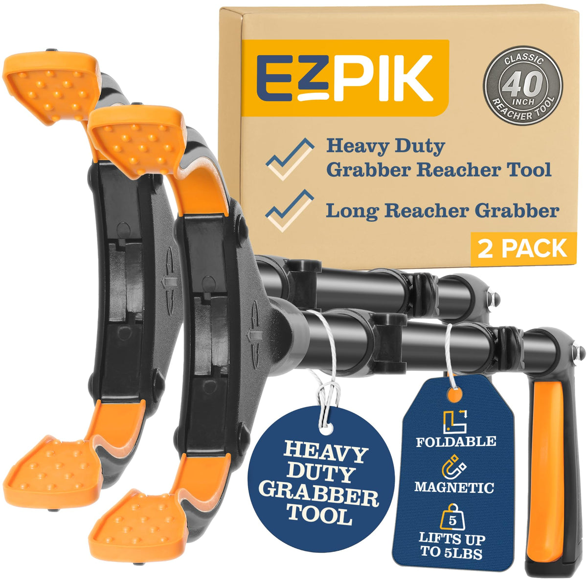 EZPIK Pro 26-Inch Foldable Grabber Reacher Tool