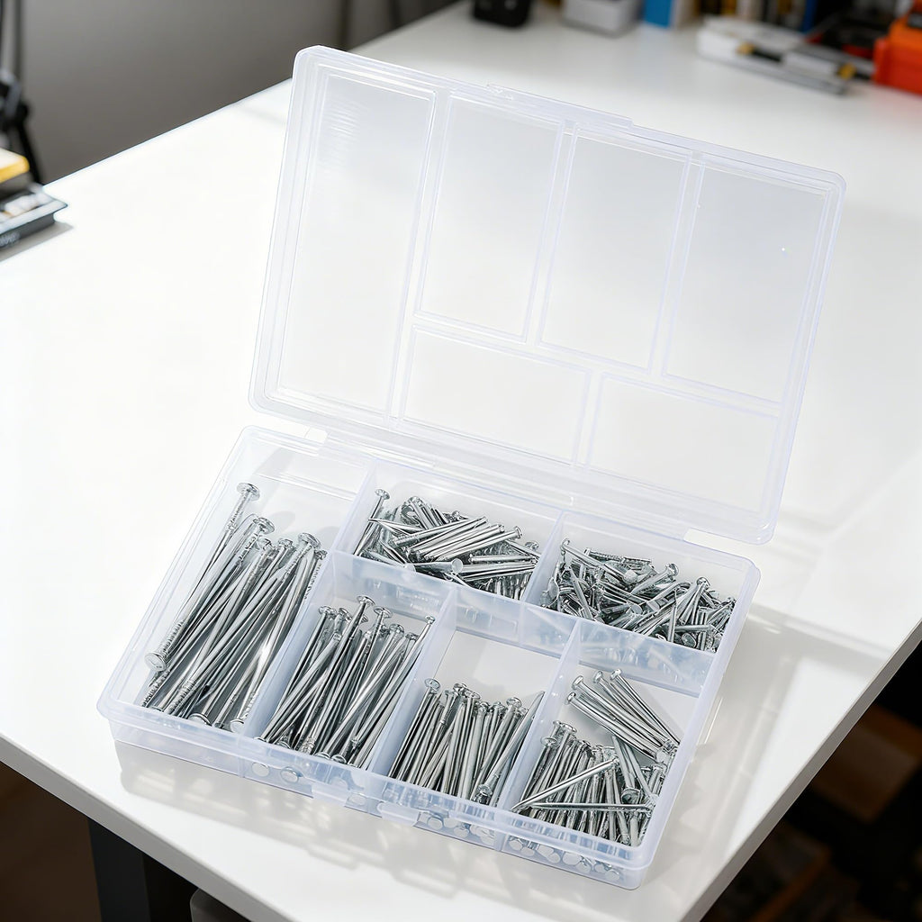 Ywmimn 280-Piece Galvanized Finishing Nail Assortment Kit