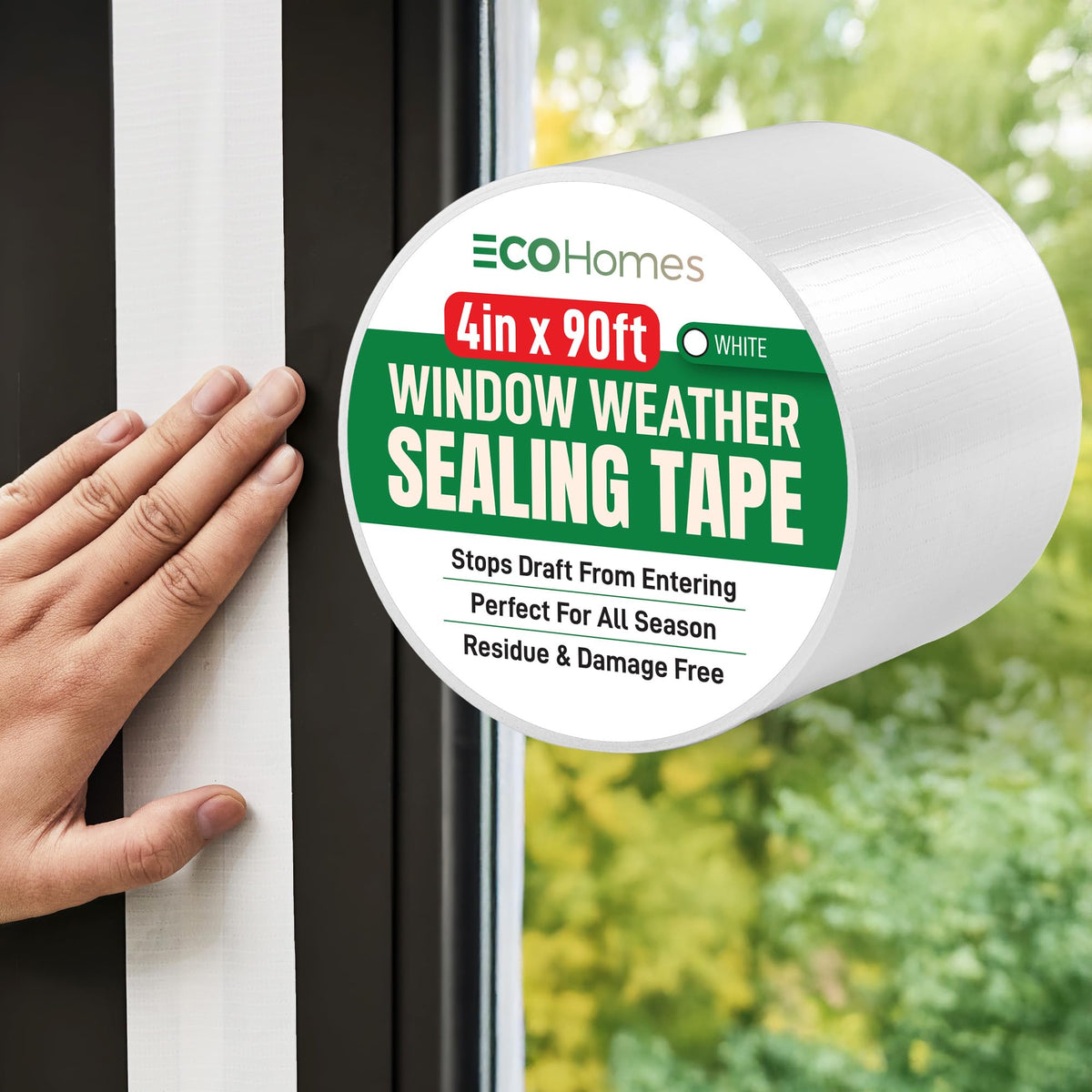ECOHomes Window Weather Sealing Tape for Draft Protection