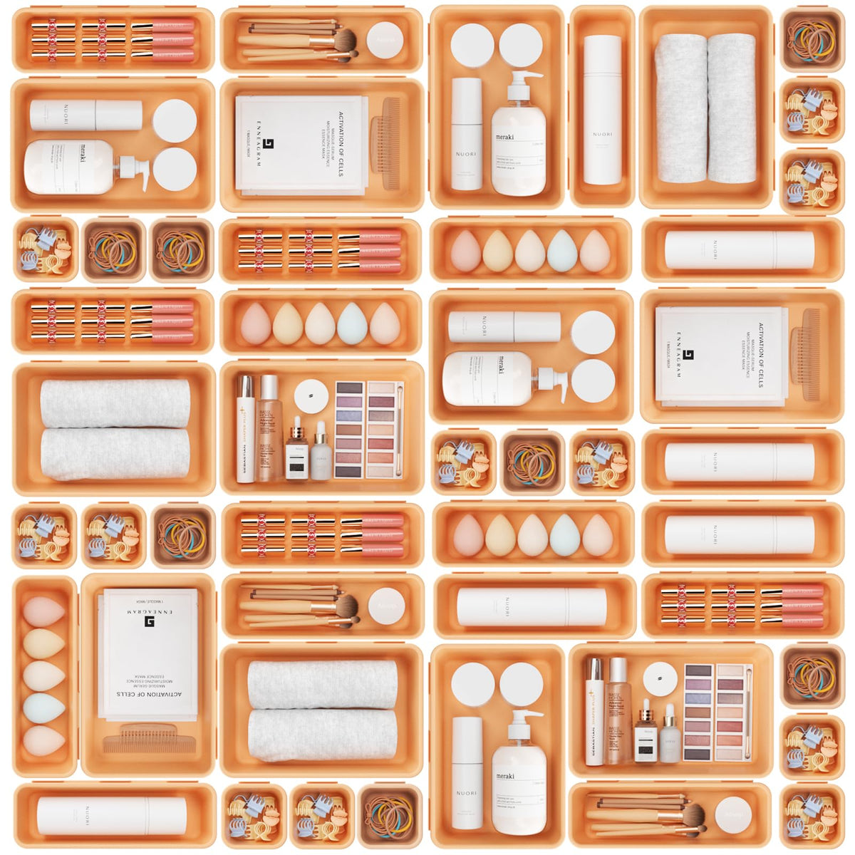 A-LUGEI 46-Piece Tool Box Organizer Tray Set, 5 Sizes