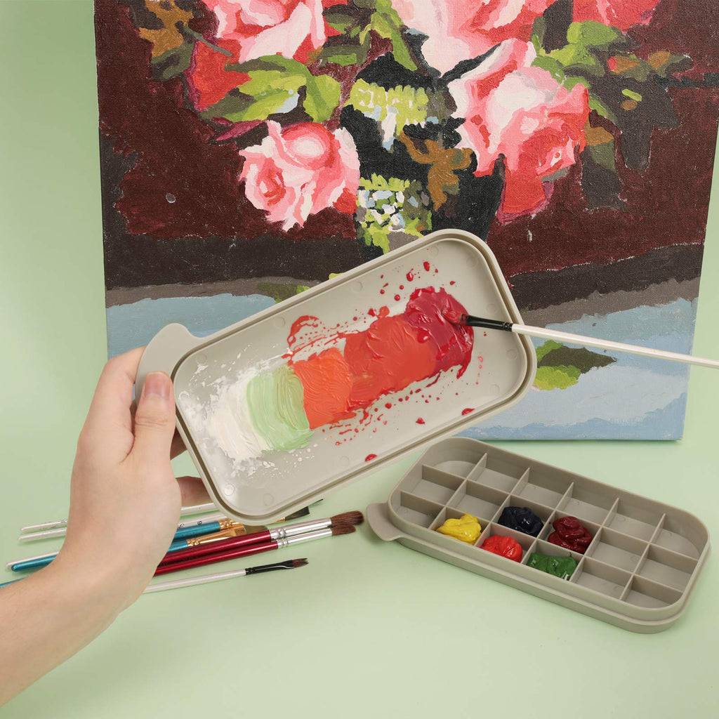 MyLifeUNIT Paint Brush Cleaner and Holder with Palette