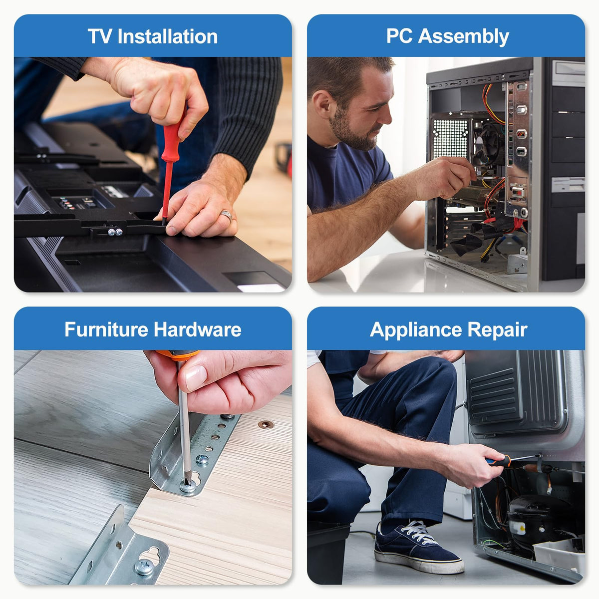 Nuts and Bolts Assortment Kit for Home and Workshop Repairs