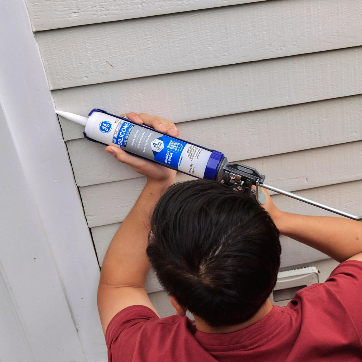 GE All-Purpose Clear Silicone Caulk Sealant, 10 fl oz