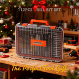 HORUSDY 112-Piece Impact Drill & Driver Bit Set with Case
