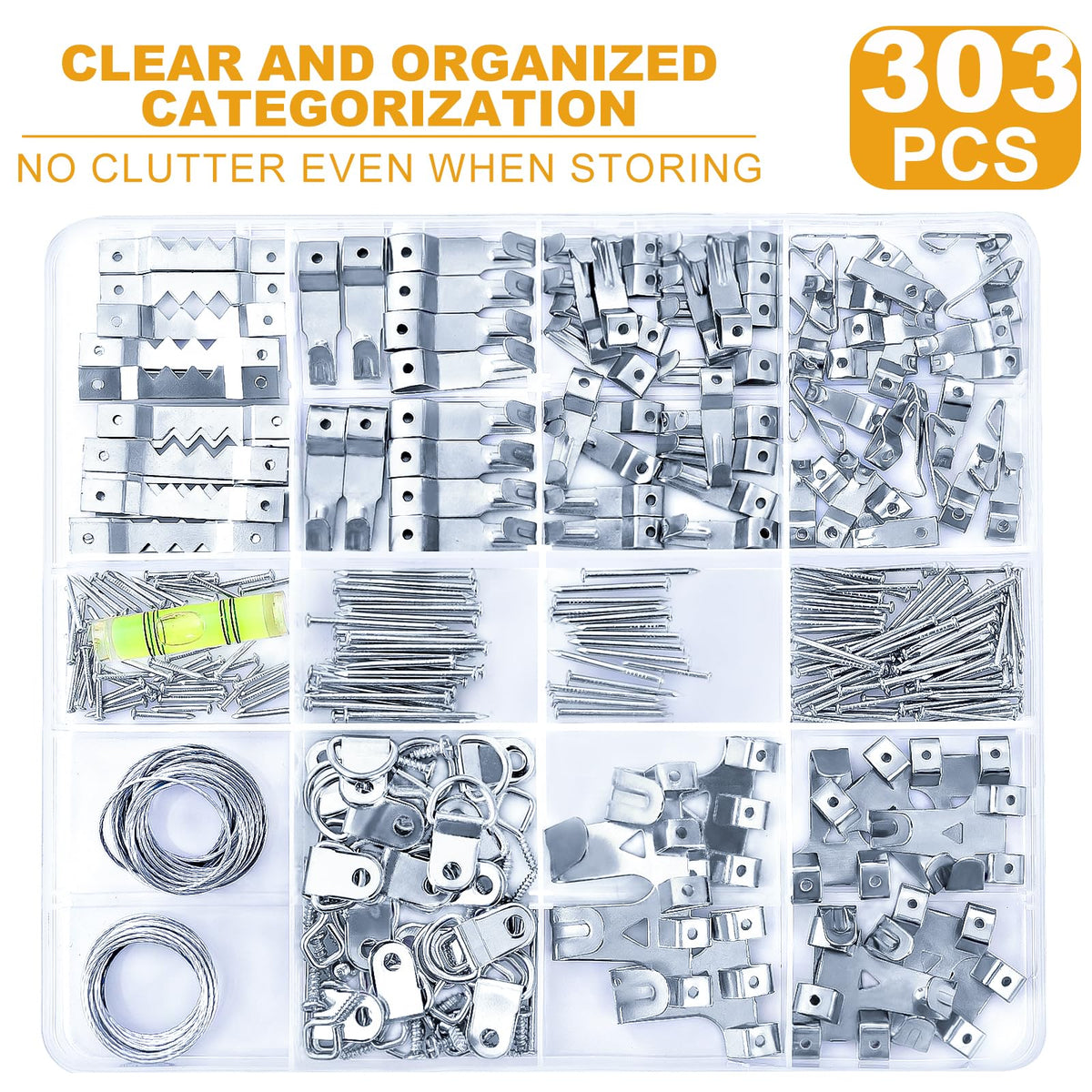 303-Piece Picture Hanging Kit for Frames and Wall Art
