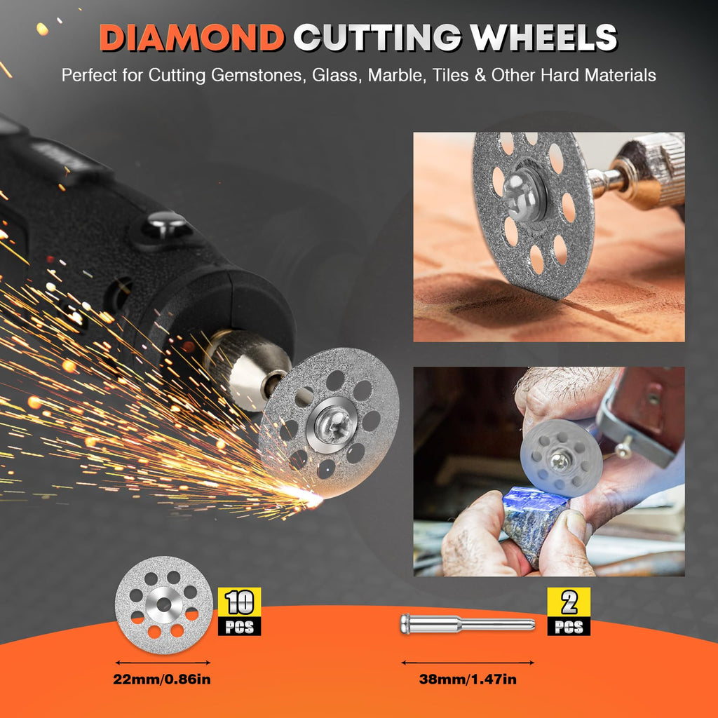 DIYSELF Rotary Cutting Discs for Wood, Plastic, Glass & Metal
