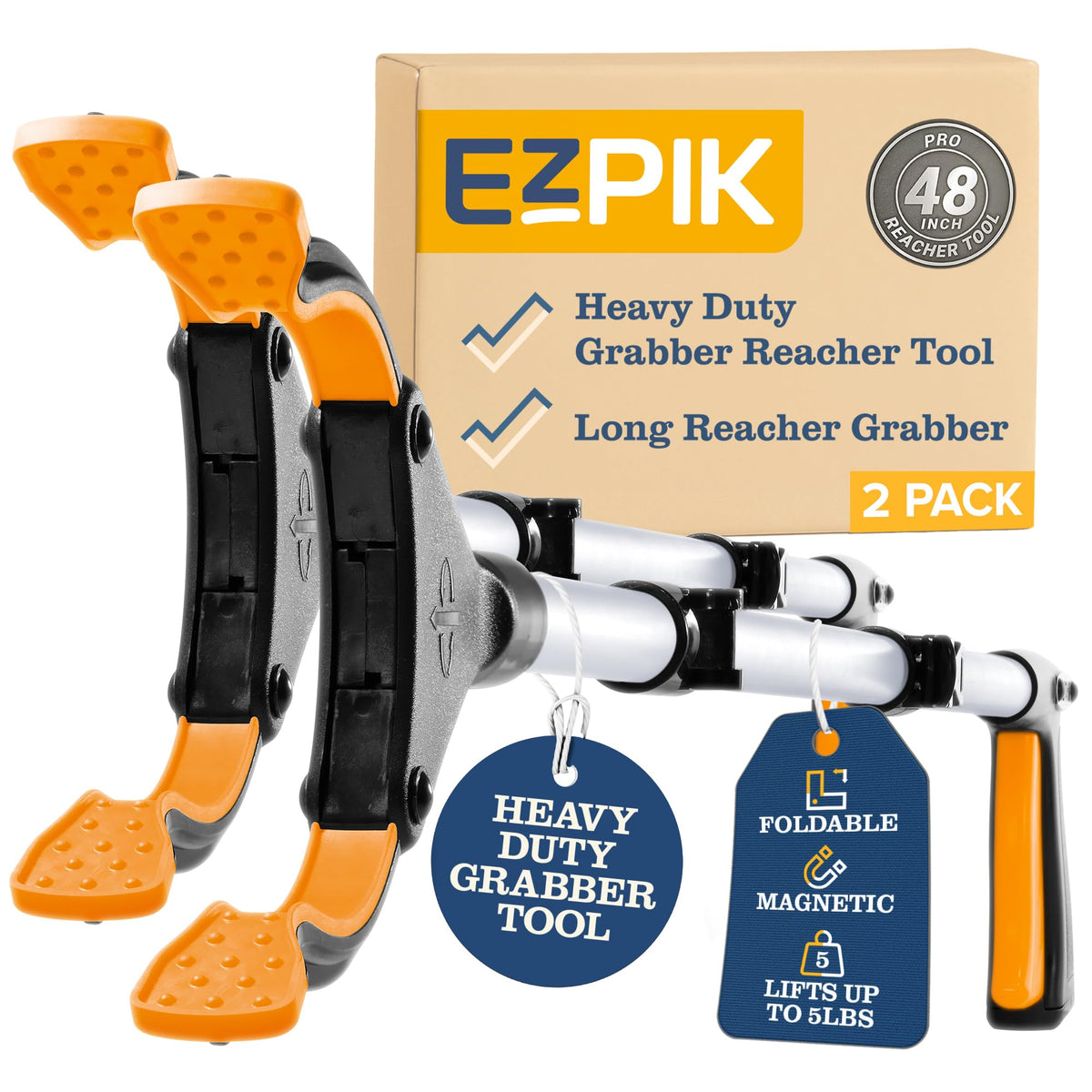 EZPIK Pro 26-Inch Foldable Grabber Reacher Tool