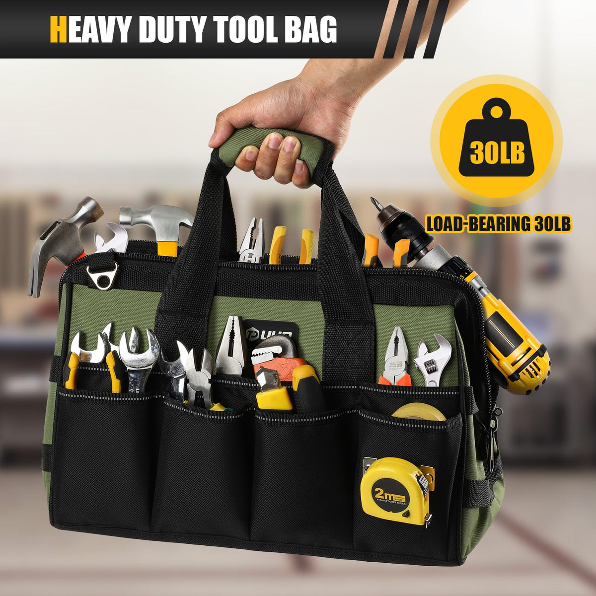 UUP Large Tool Bag for Workshop and Home Repairs
