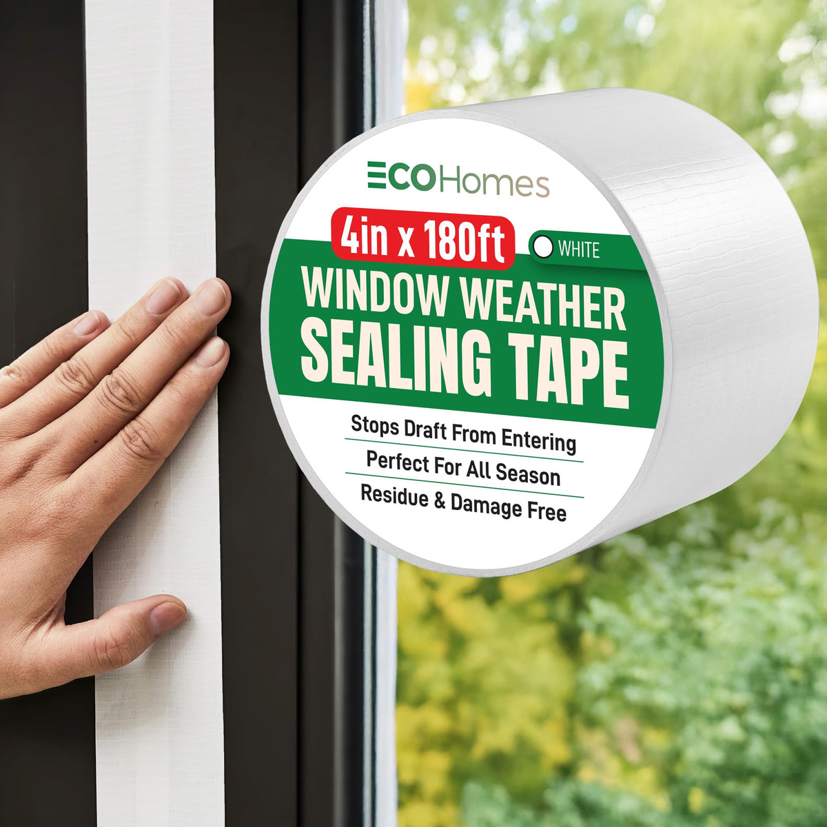 ECOHomes Window Weather Sealing Tape for Draft Protection
