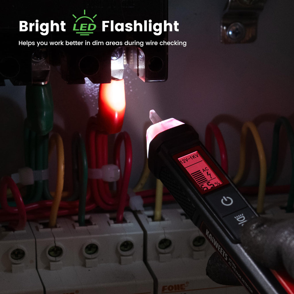 KAIWEETS Non-Contact AC Voltage Tester with LCD Display