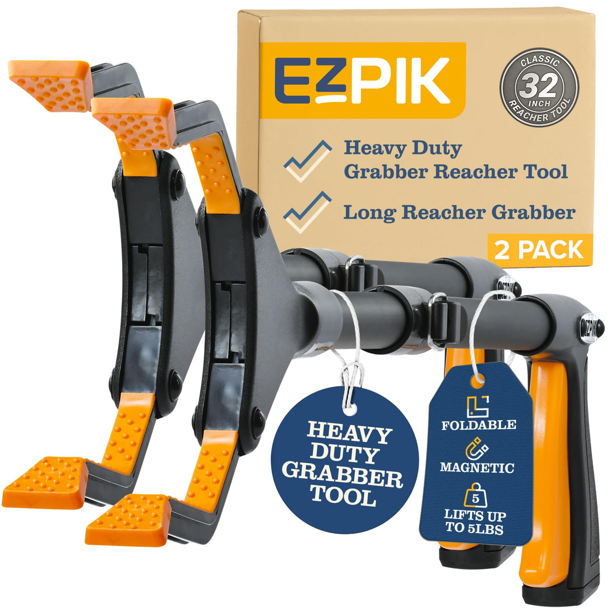 EZPIK Pro 26-Inch Foldable Grabber Reacher Tool