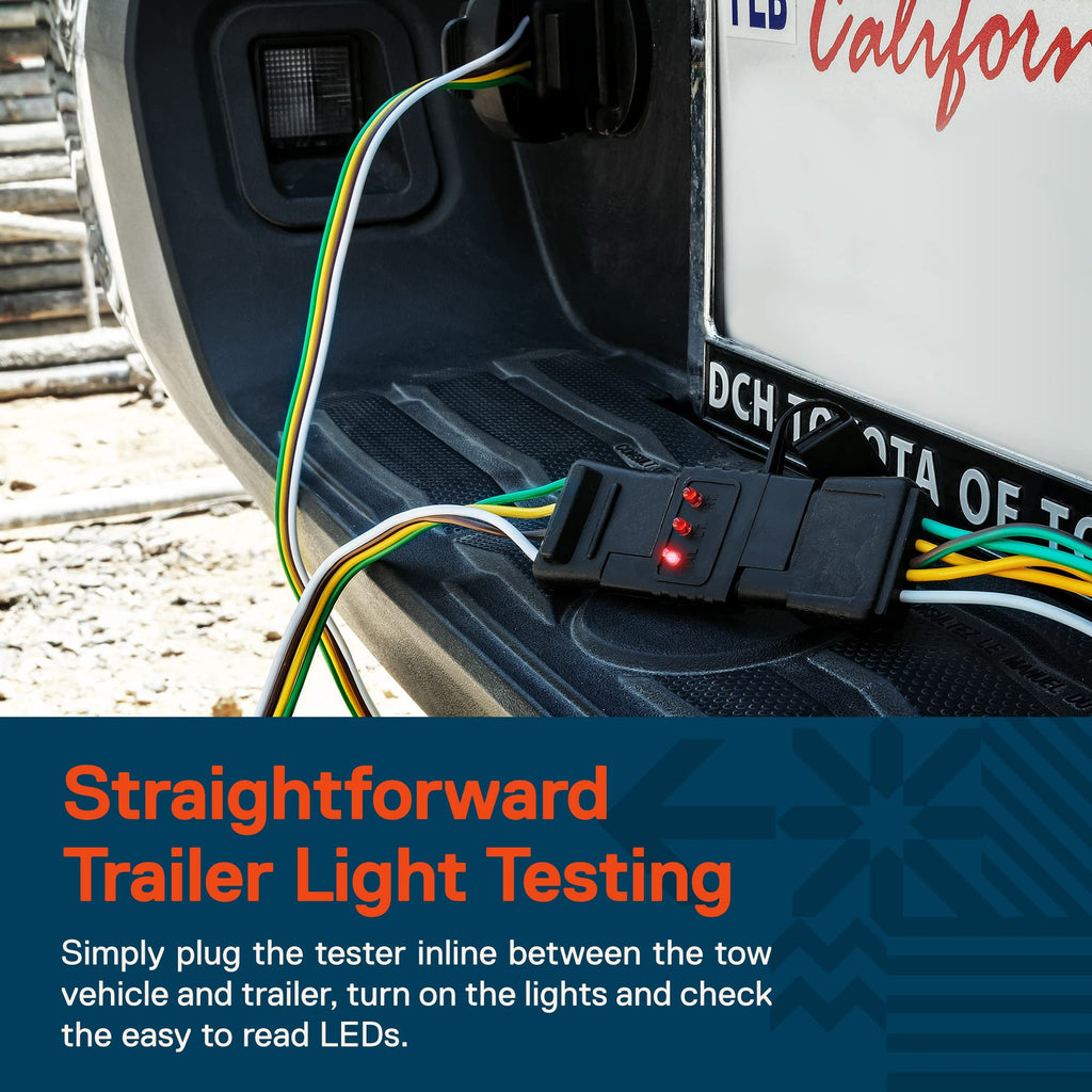 True MODS 4-Pin Flat Trailer Light Wiring Circuit Tester