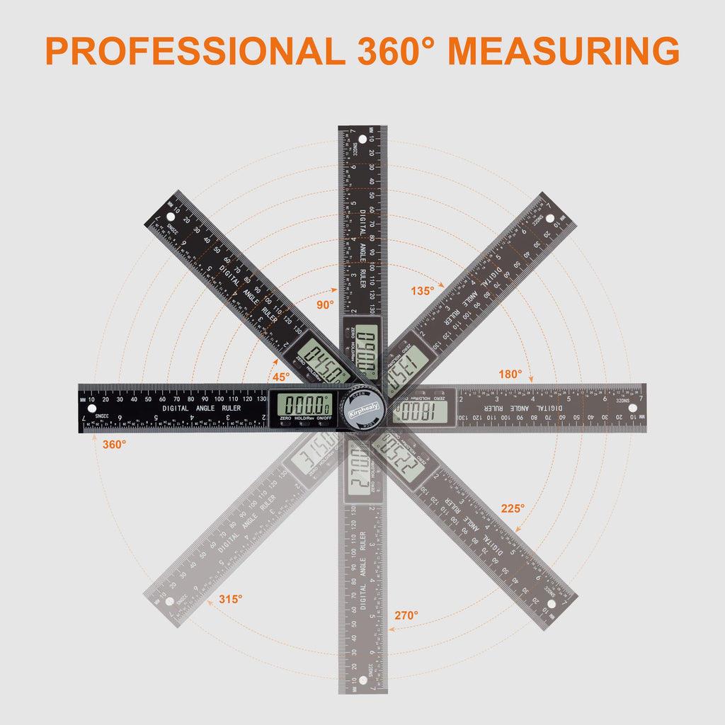 Kirphealy Digital Angle Finder Protractor for Precision Measuring