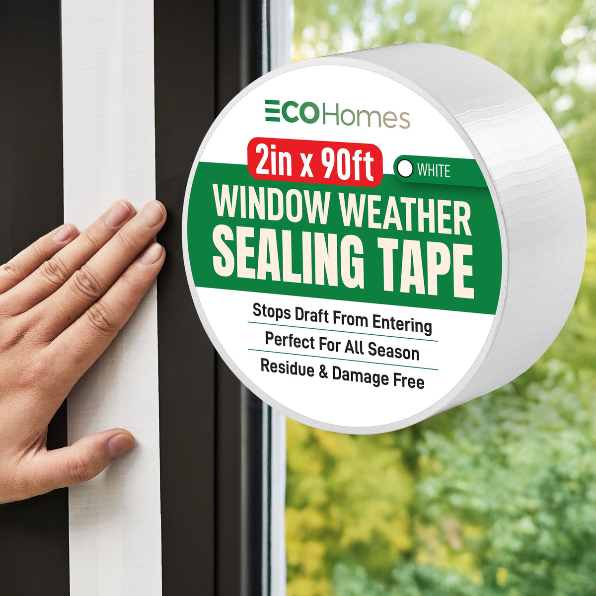 ECOHomes Window Weather Sealing Tape for Draft Protection