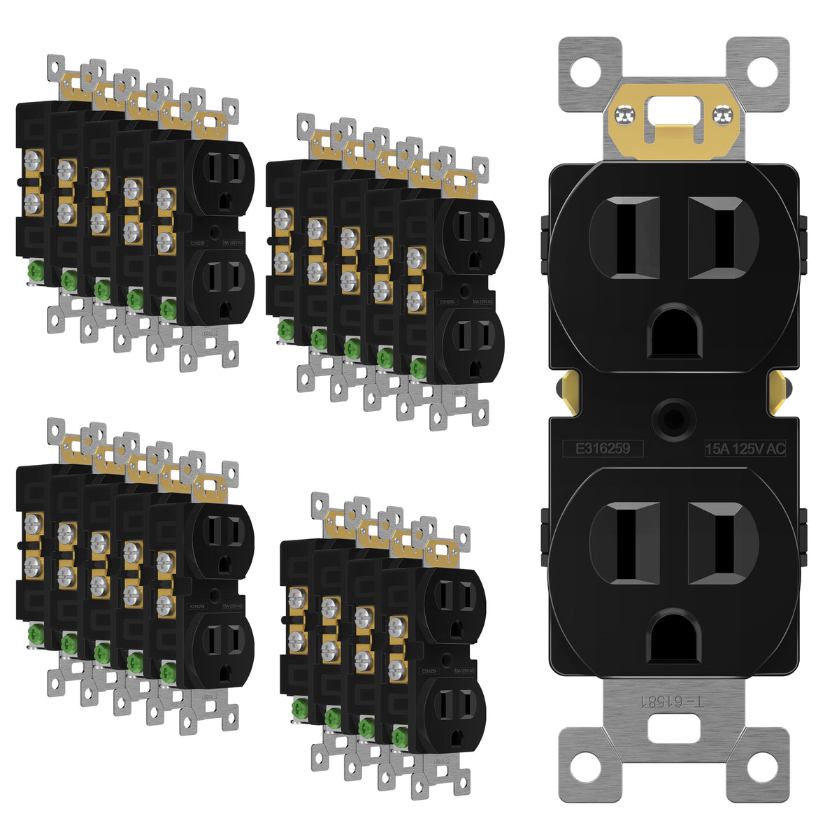 ENERLITES Duplex Receptacle Outlet for Home Electrical Use