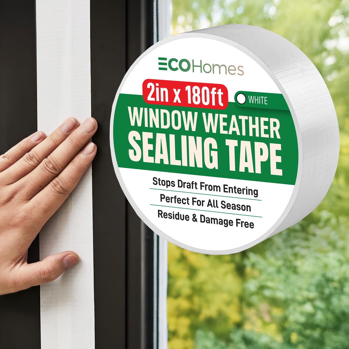 ECOHomes Window Weather Sealing Tape for Draft Protection