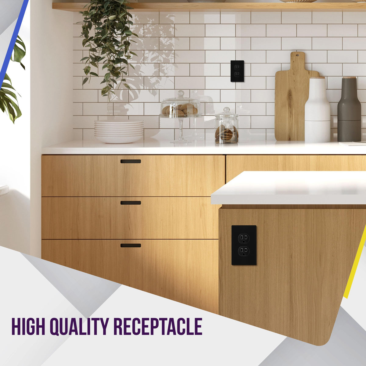 ENERLITES Duplex Receptacle Outlet for Home Electrical Use