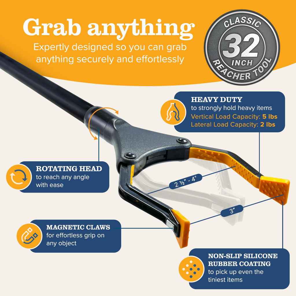 EZPIK Pro 26-Inch Foldable Grabber Reacher Tool