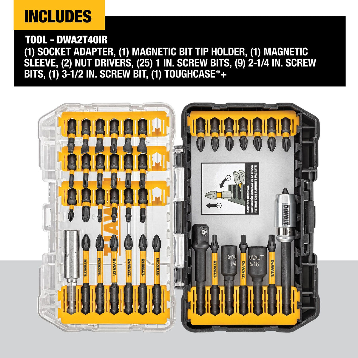 DEWALT Impact Screwdriver Bit Set for Power Tools