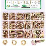Foliv Assorted Nuts and Bolts Kit for Household Repairs