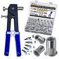 ASKWAY Rivet Nut Tool Kit with 430 Metric Nuts, M3–M8