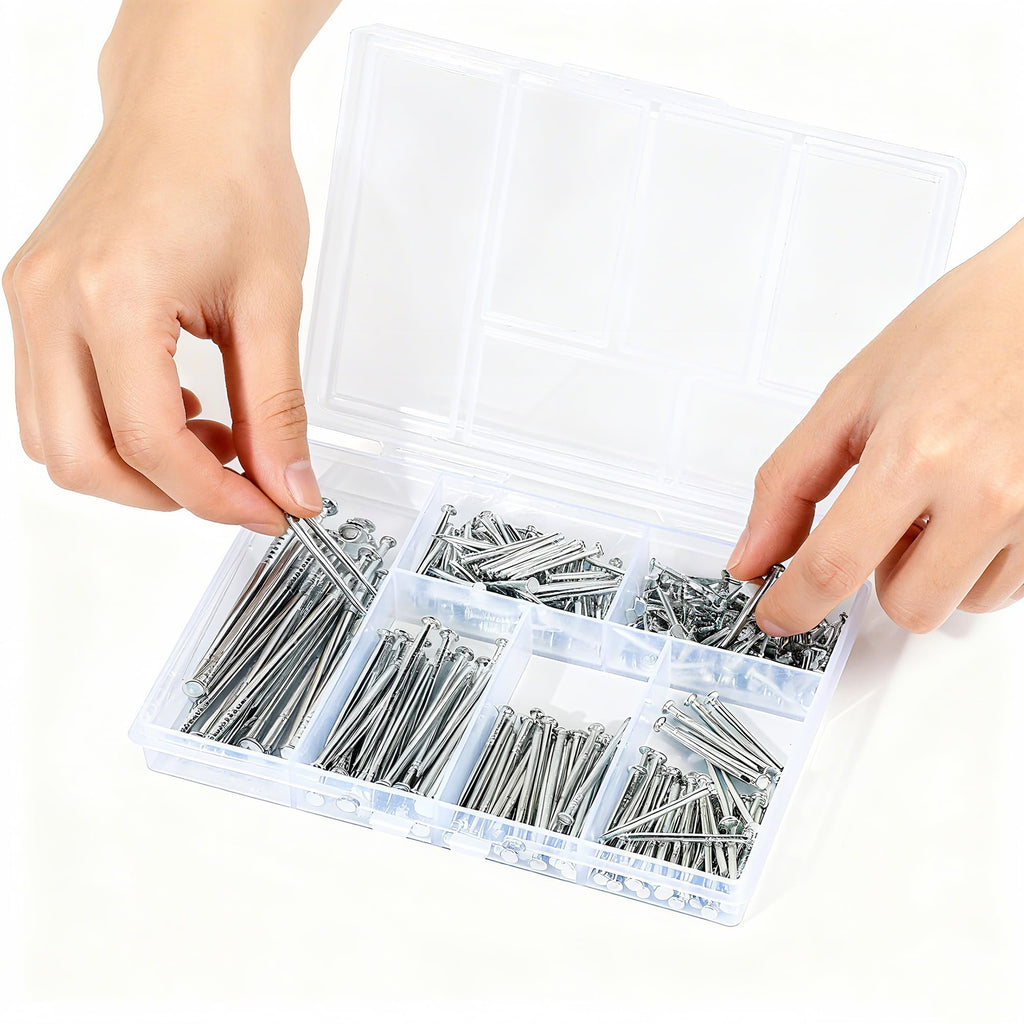 Ywmimn 280-Piece Galvanized Finishing Nail Assortment Kit