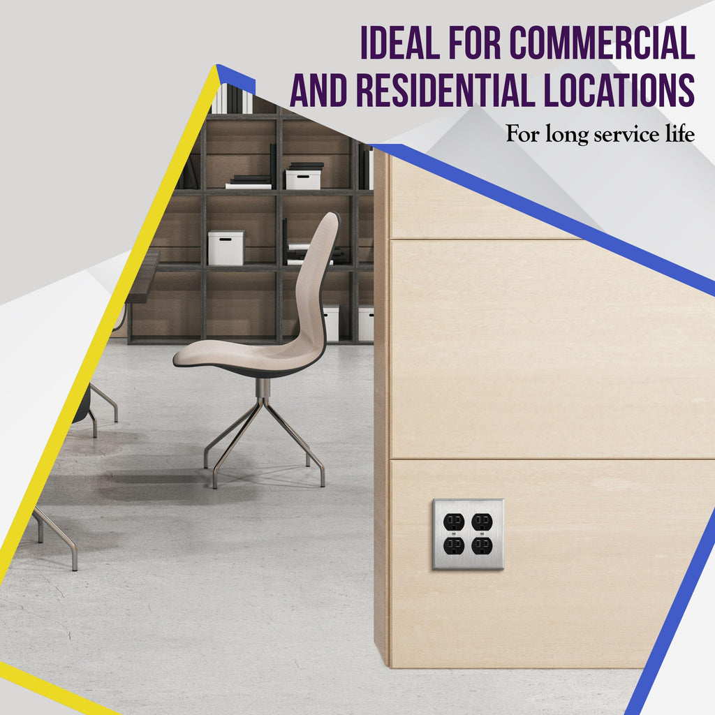 ENERLITES Duplex Receptacle Outlet for Home Electrical Use