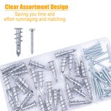 KURUI Self-Drilling Drywall Anchors for Secure Wall Mounting