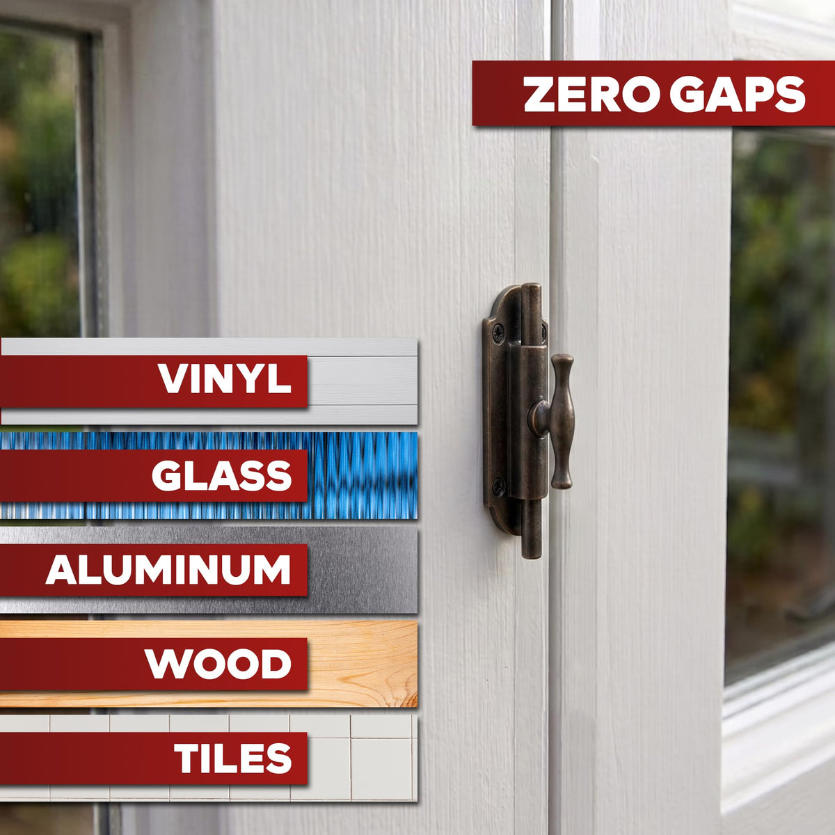 XFasten Clear Window Weather Sealing Tape, 2-Inch, 3-Pack