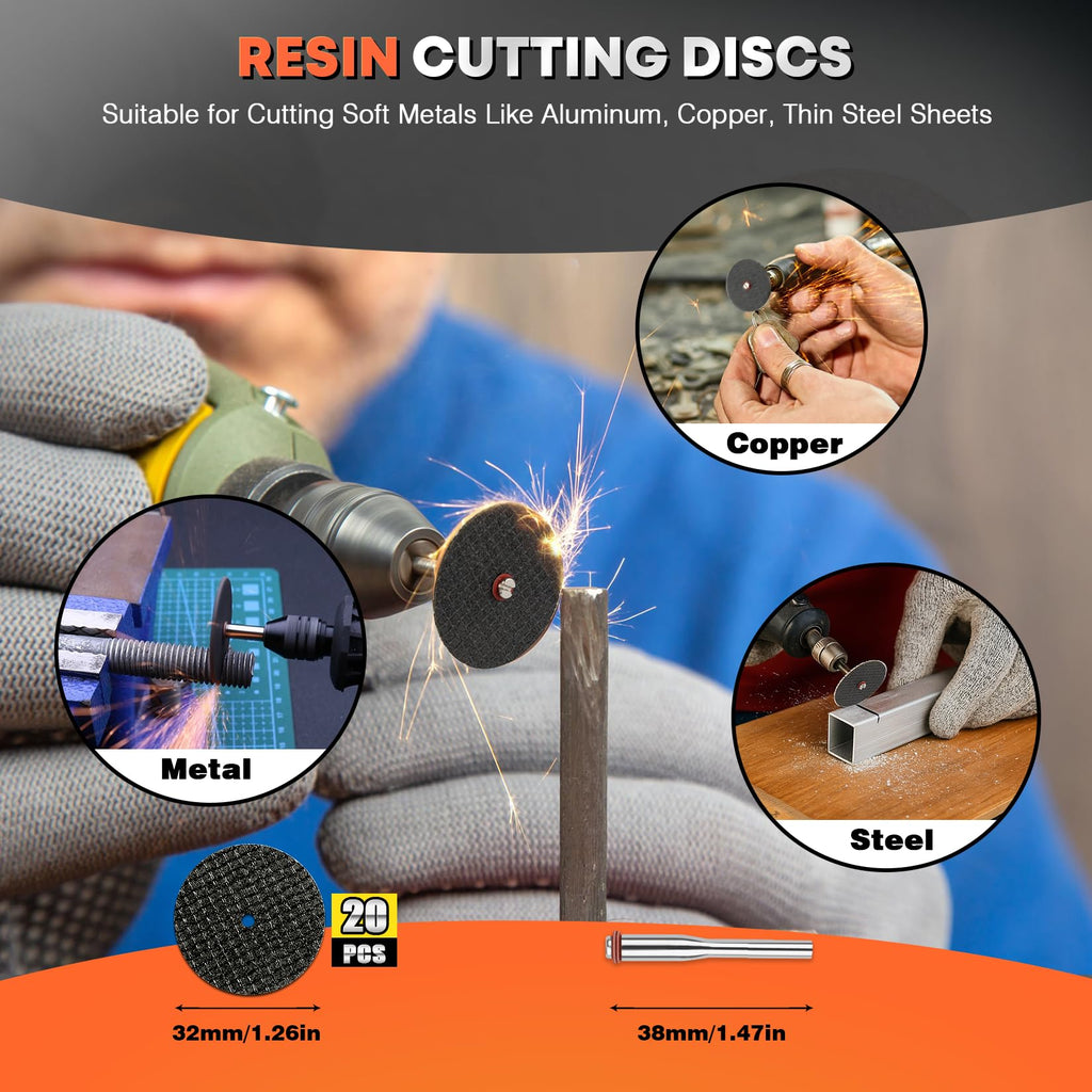 DIYSELF Rotary Cutting Discs for Wood, Plastic, Glass & Metal